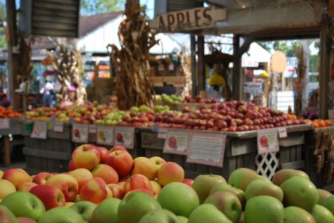 Apples in the market