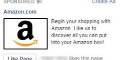 Social media advertising Amazon Facebook ad