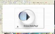 Logo do Windows media player no Corel Draw