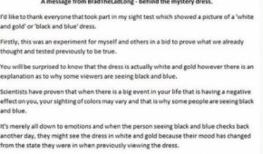 White Gold Dress Explanation